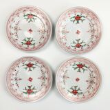 Lot de 4 assiettes anciennes en porcelaine Arita