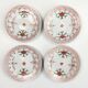 Set of 4 antique Arita porcelain plates