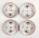 Set of 4 antique Arita porcelain plates