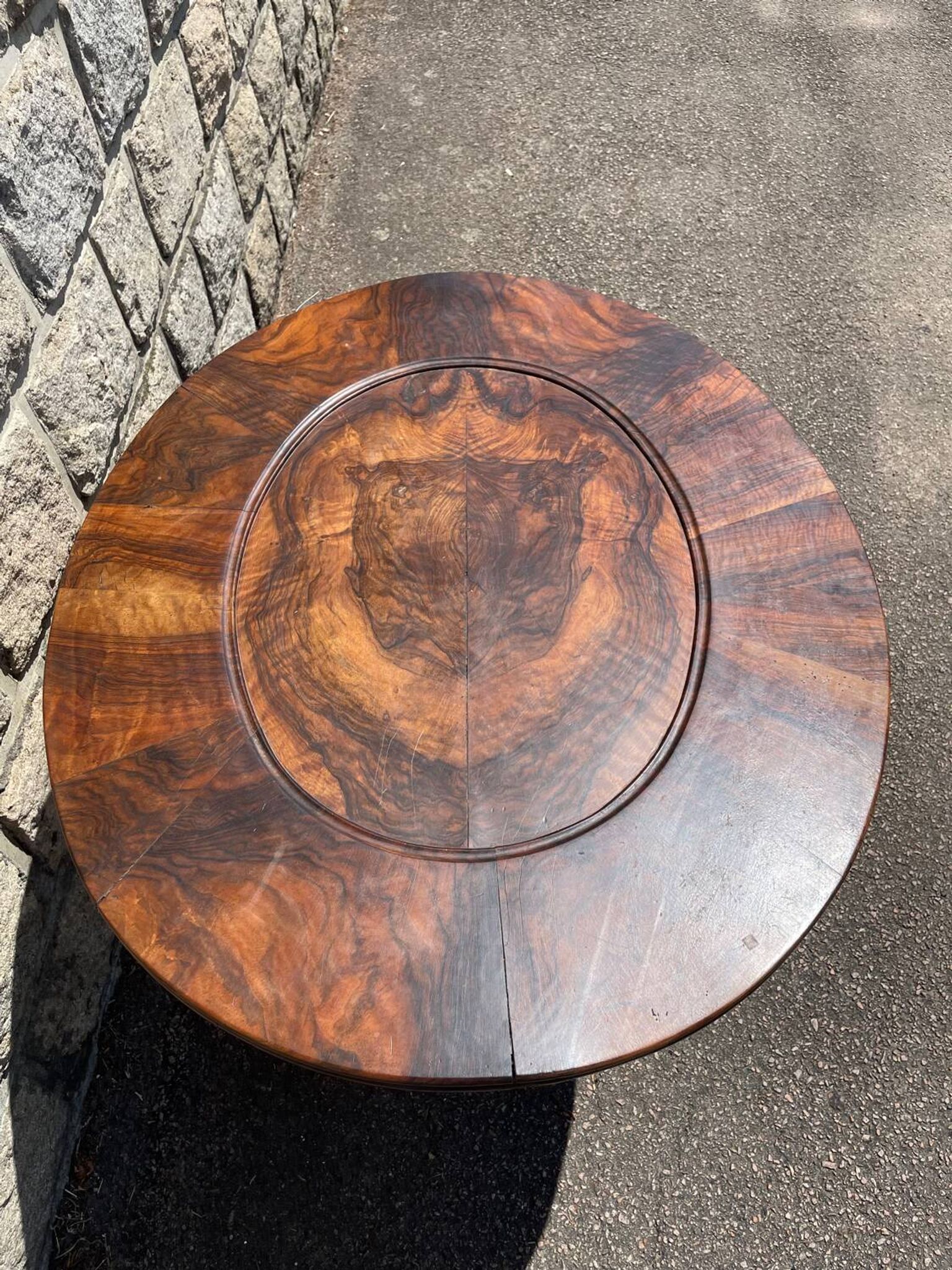 Table d'Appoint Antique en noyer