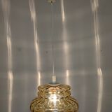 Amber crystal pendant lamp from the 60s/70s