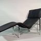 "Lounge Chair model 'Skye' Tjord Björklund for Ikea (1985, black leather)"