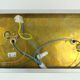 no. 1 of 2 mid century peill & putzler SCONCE with 2 glass cubes 60s/70s