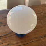 Blue lacquered metal spring lamp
