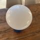 Blue lacquered metal spring lamp