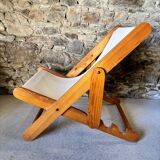 Vintage IKEA pine lounge chair from 1974