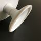 White opaline footed bowl