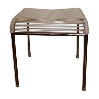 Metal and scoubidou stool