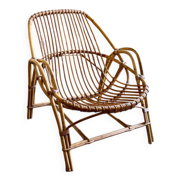 1960s rattan armchair no. 1