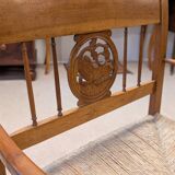19th century straw chaise longue