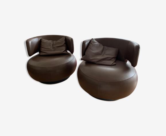 Paire de fauteuils Curl Roche et Bobois