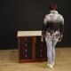 Commode design française en acajou bois de rose et hêtre