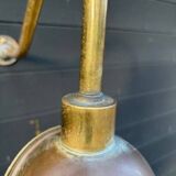 2 industrial brass wall lights - Denmark 70s-80s