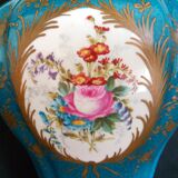 Pair of vases with porcelain lids from Paris, late 19th century