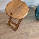 Folding stool TS attributed to Roger Tallon – French design from the 1970s.