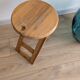 Folding stool TS attributed to Roger Tallon – French design from the 1970s.