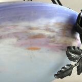 Art Nouveau suspension pâte de verre signed Degué