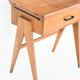 Vintage console or side table. Oak splayed legs - France 60s