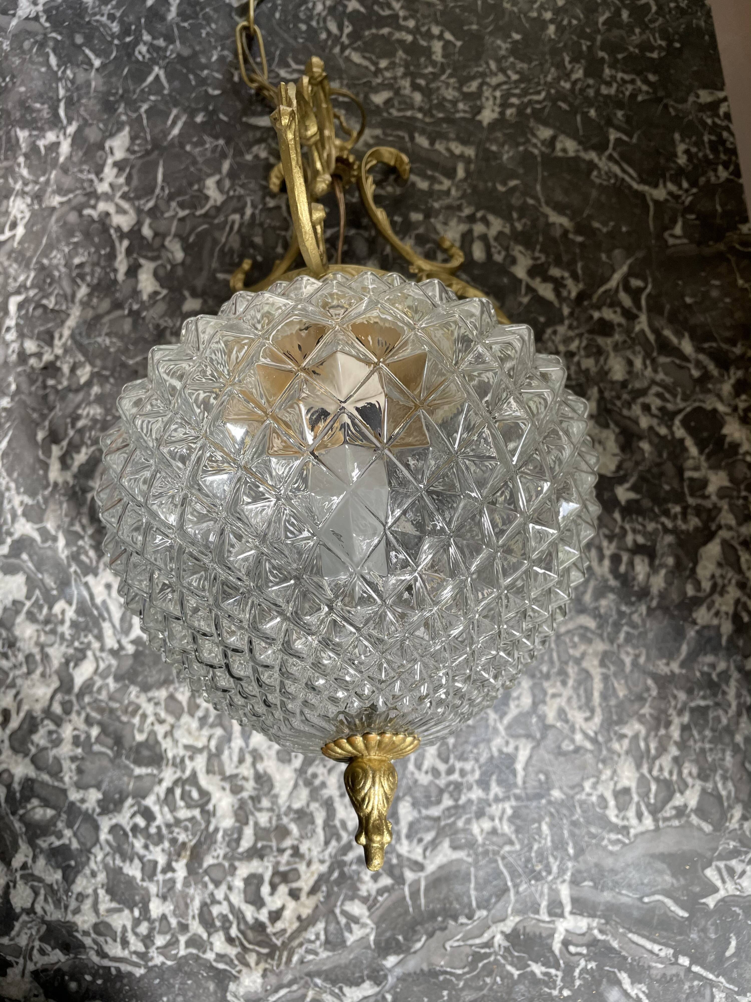 Diamond tip chandelier