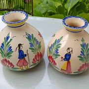 2 vases by Henriot Quimper, 1950 in very good condition.