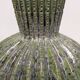 Contemporary cactus round vase in glazed dolomite ceramic.