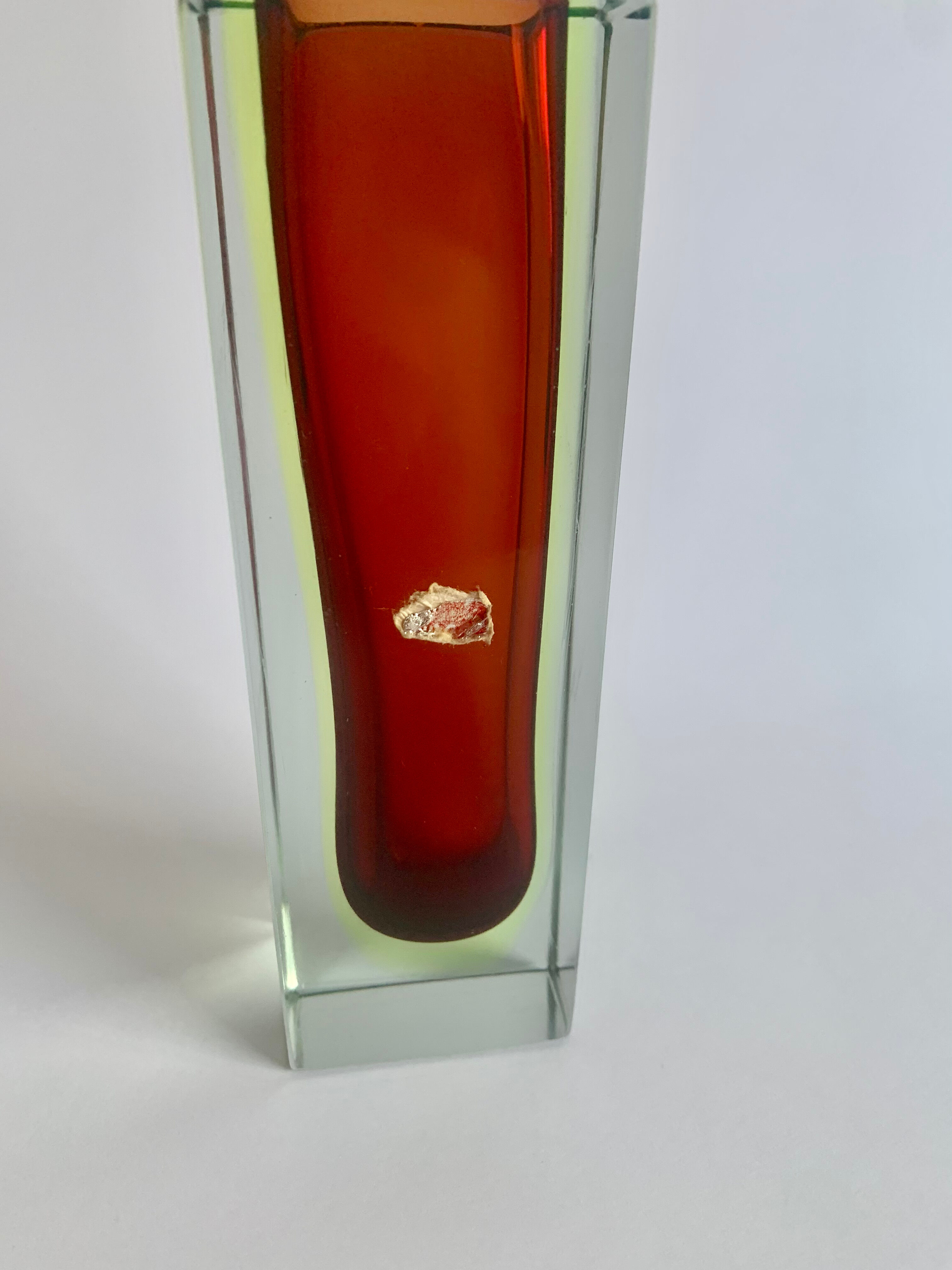 Vase by F. Poli for Murano, Italy, 1970s