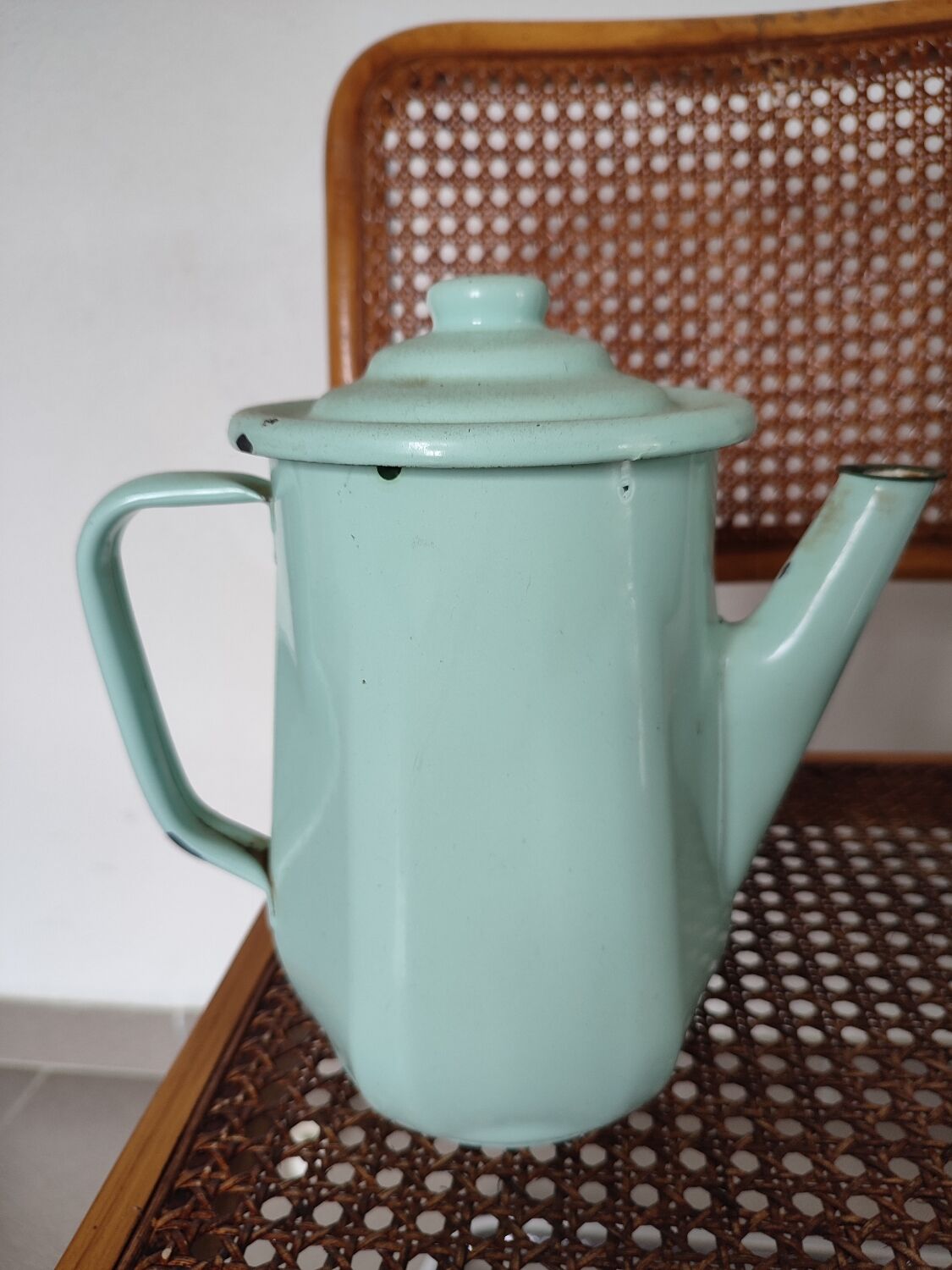 Vintage enamel coffee pots