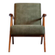 Mid Century Easy Chair Model B - 310 Var in Forest Green Velvet