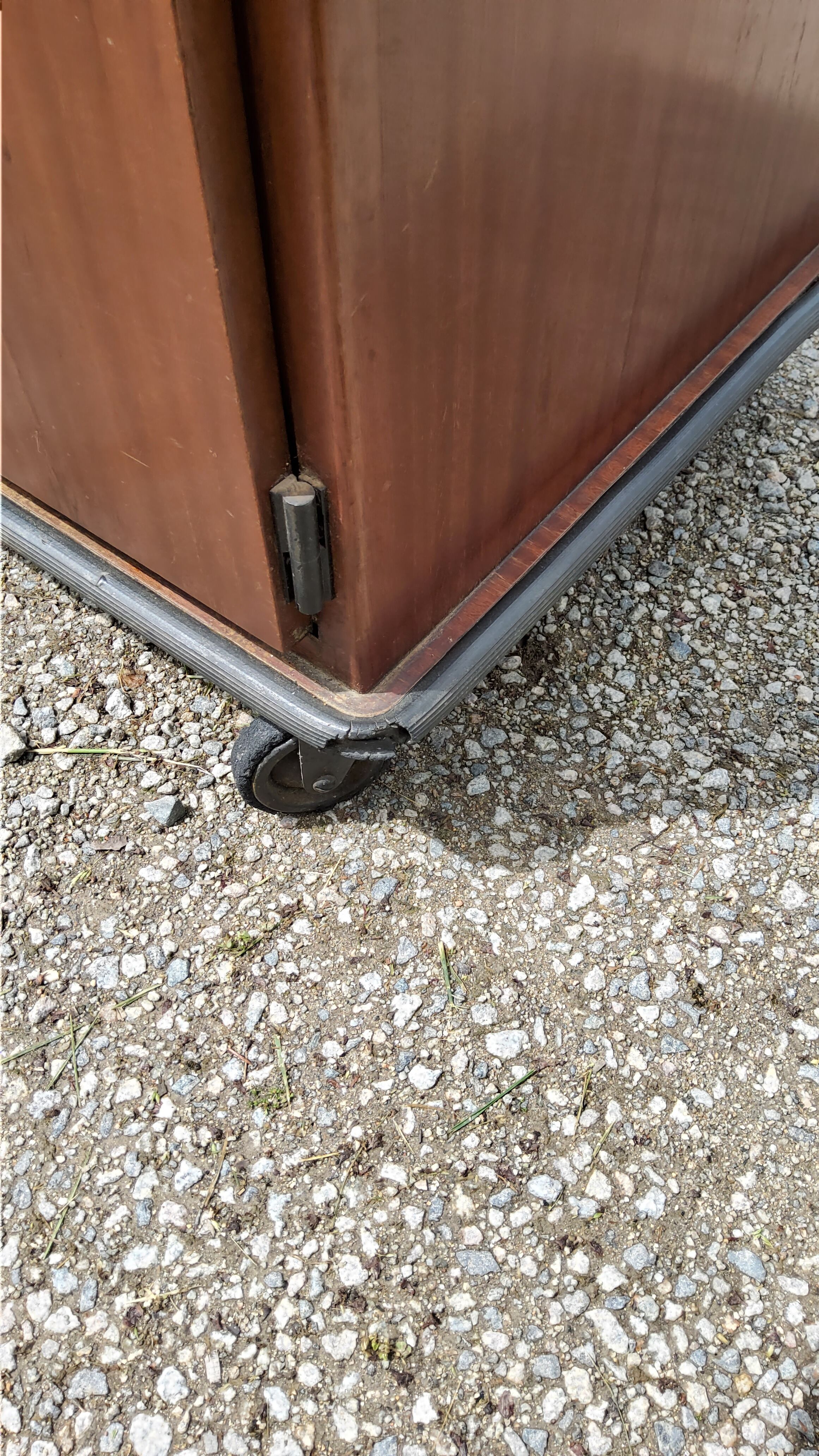 1960s roller service in mahogany and formica fournier paris