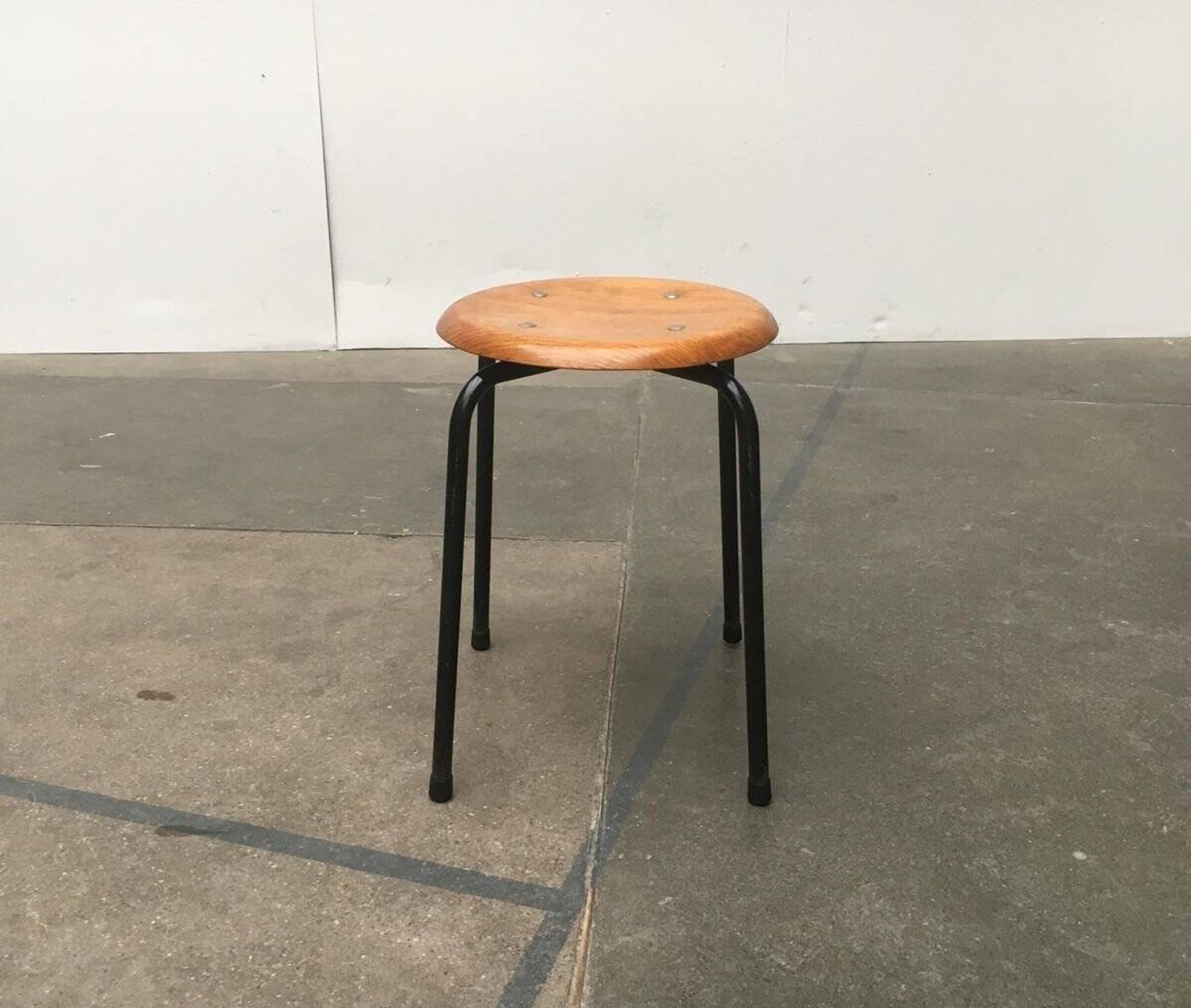 Tabouret danois du milieu du siècle par MH Stalmöbler