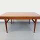 Table à manger scandinave rectangulaire vintage de Ejvind A. Johansson teck