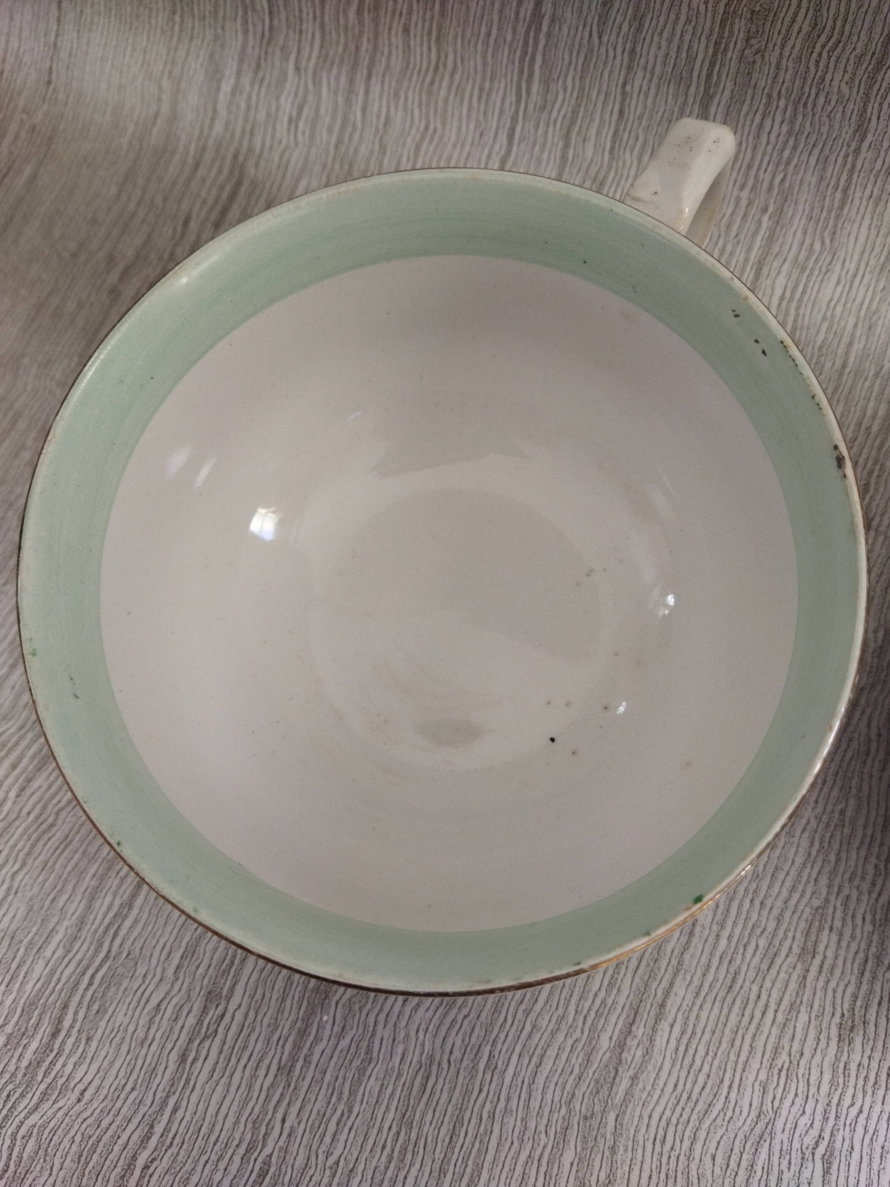 Two lunch cups made of opaque porcelain SA