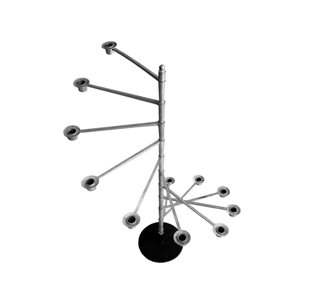 Large Vintage Candlestick • Candlestick • Laurids Lønborg • Space Age • 1960's