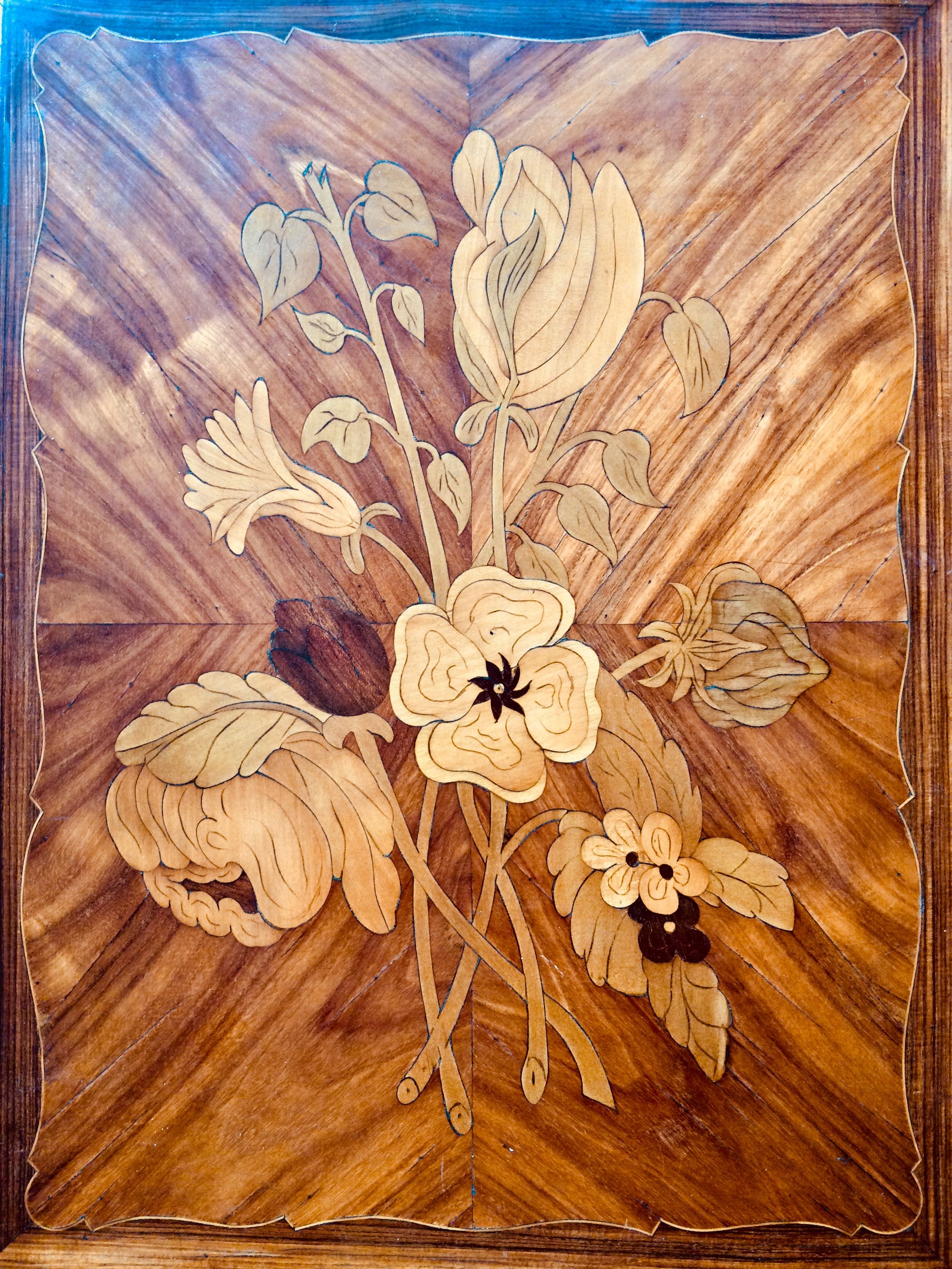 Hairdresser Style Louis XV Marquetry rosewood