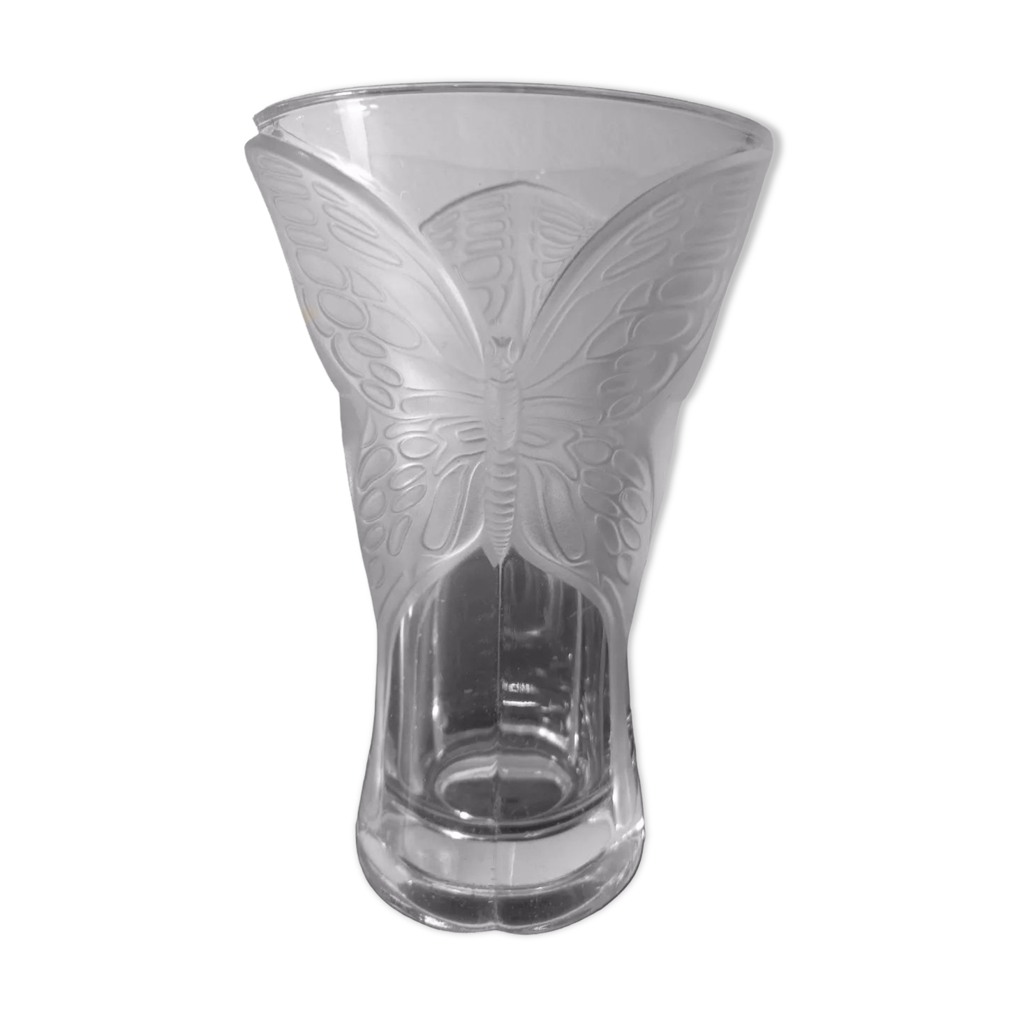 Crystal butterfly vase D Arques