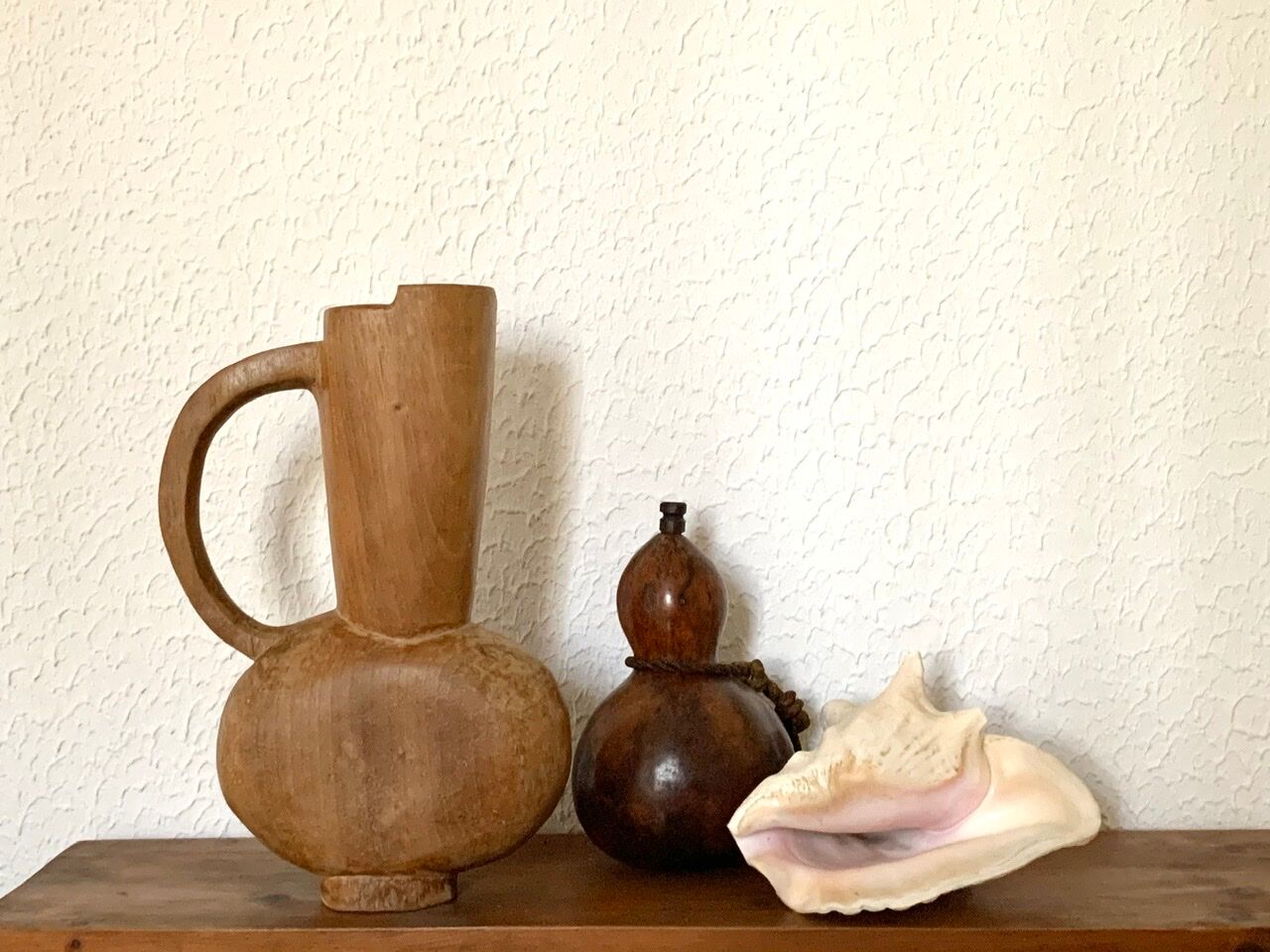 Wooden cove vase, 1960s