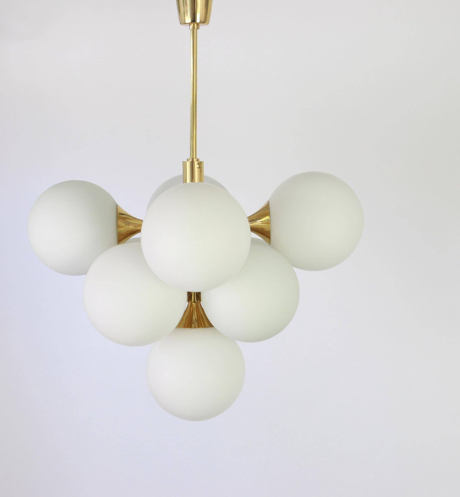 Atomic Lustre in Brass by Kaiser, Germany, 1960s