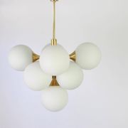 Atomic Lustre in Brass by Kaiser, Germany, 1960s