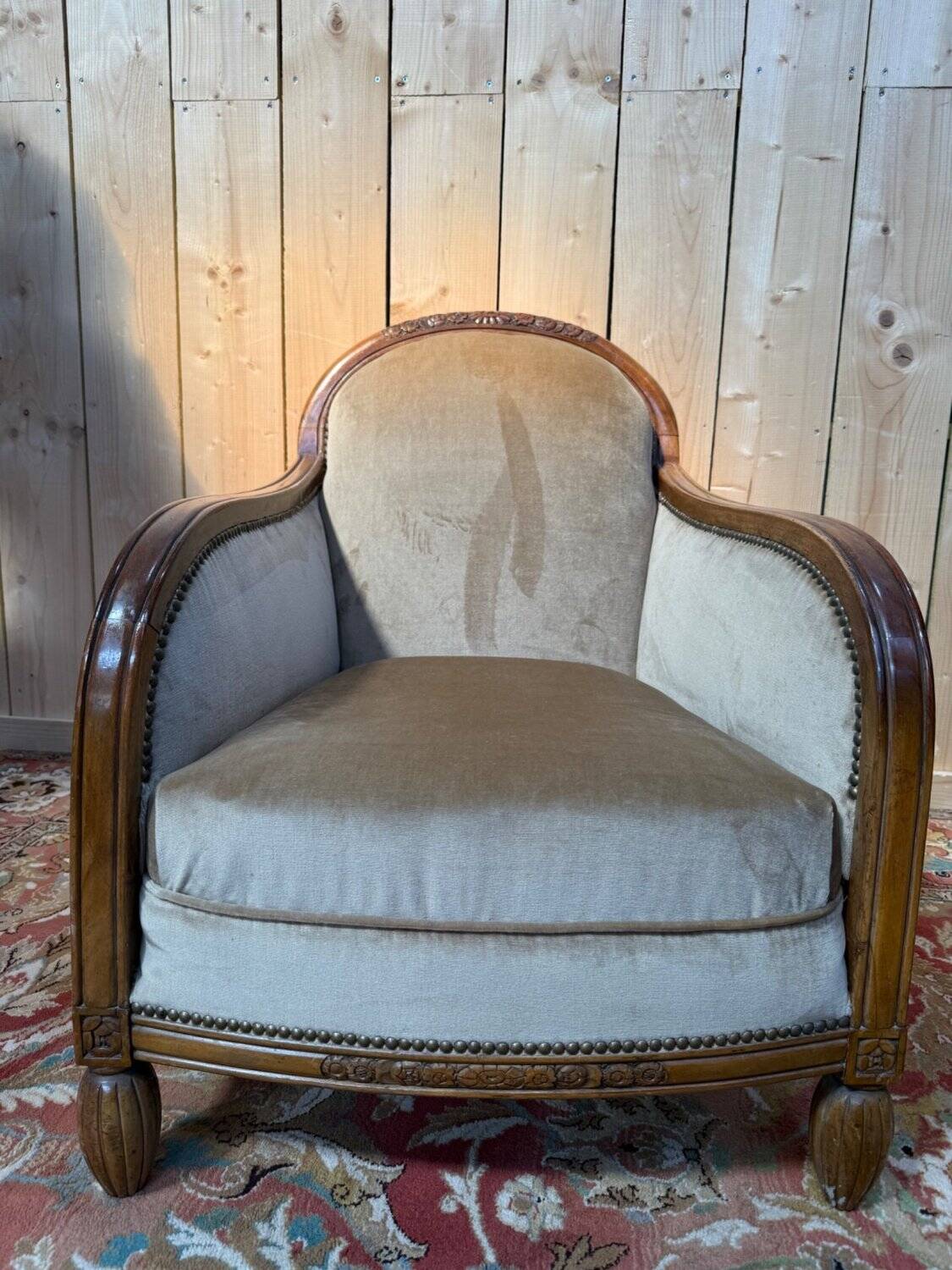 Paire de fauteuils - bergères d'époque Art Déco
