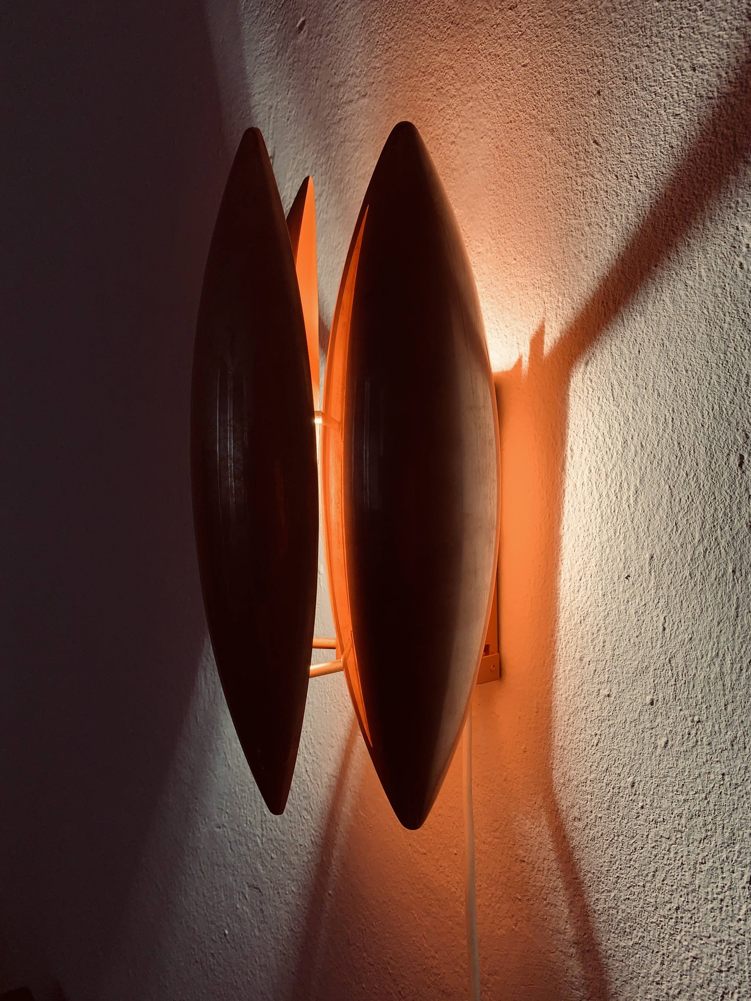 Set of 2 Unique Patinated Danish Kastor Sconces by Jo Hammerborg for Fog an