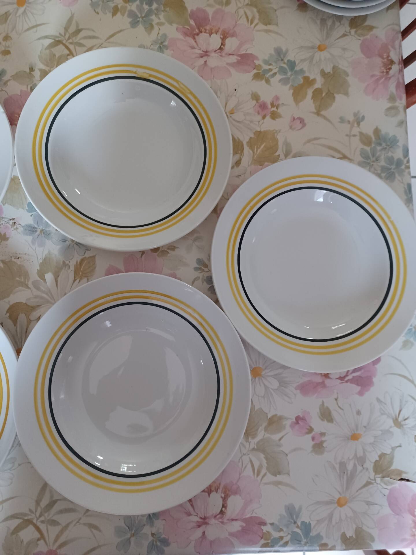 Set of 7 deep plates Moulins des Loups