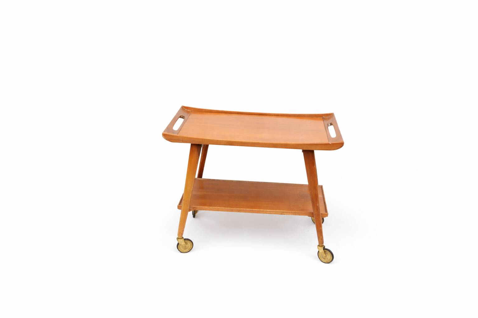 Mid-century German teak bar cart  Manufactured by Opal Furniture, 1960s