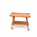 Mid-century German teak bar cart  Manufactured by Opal Furniture, 1960s