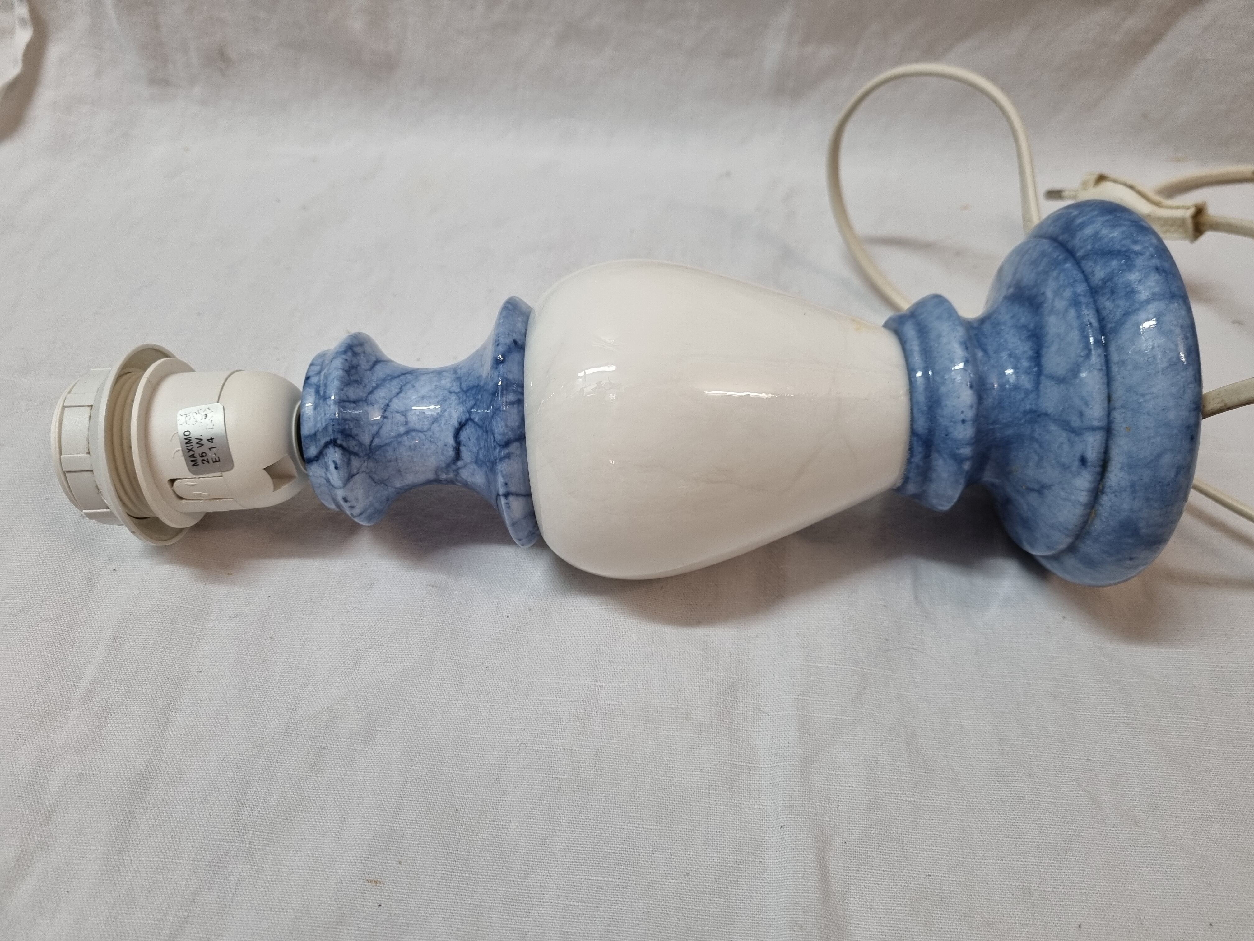 Blue marble lamp stand, 1970