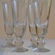 Série de 4 anciens verre verres à absinthe