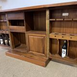Foldable solid tech bar cabinet