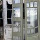 4 Art Nouveau partition doors + transom