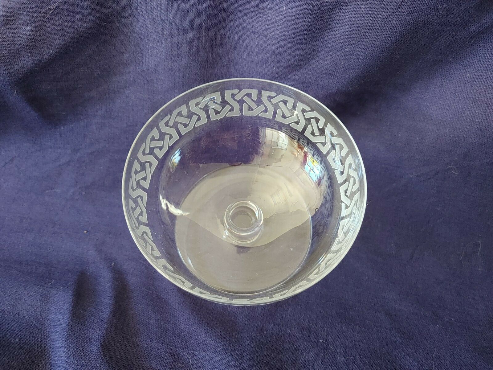 Champagne glasses Baccarat Crystal 20s/30s Superb stylized frieze