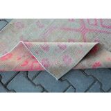 Handmade Turkish corridor runner from the 1960s - 83x370 cm