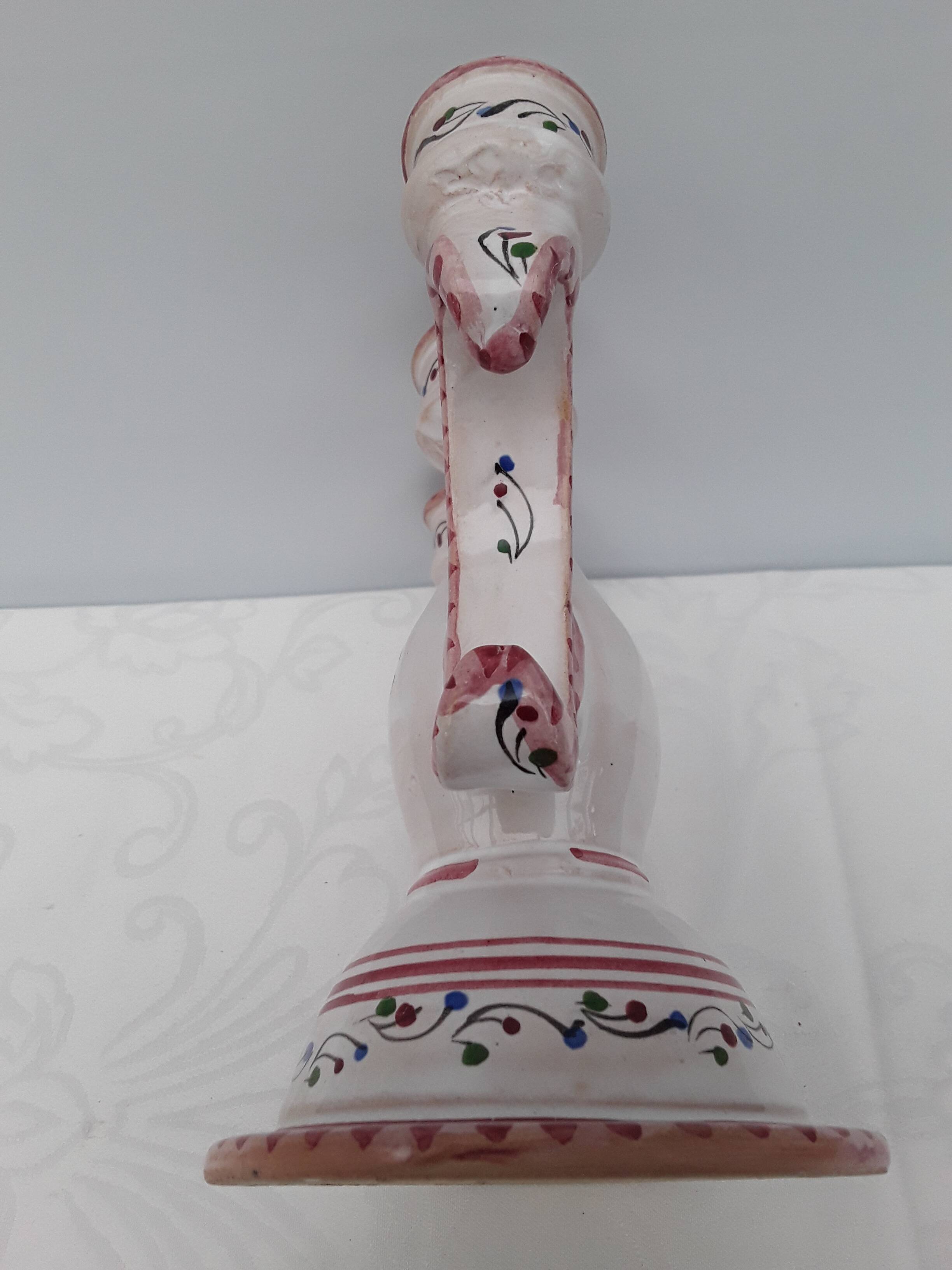 Earthenware candle holder